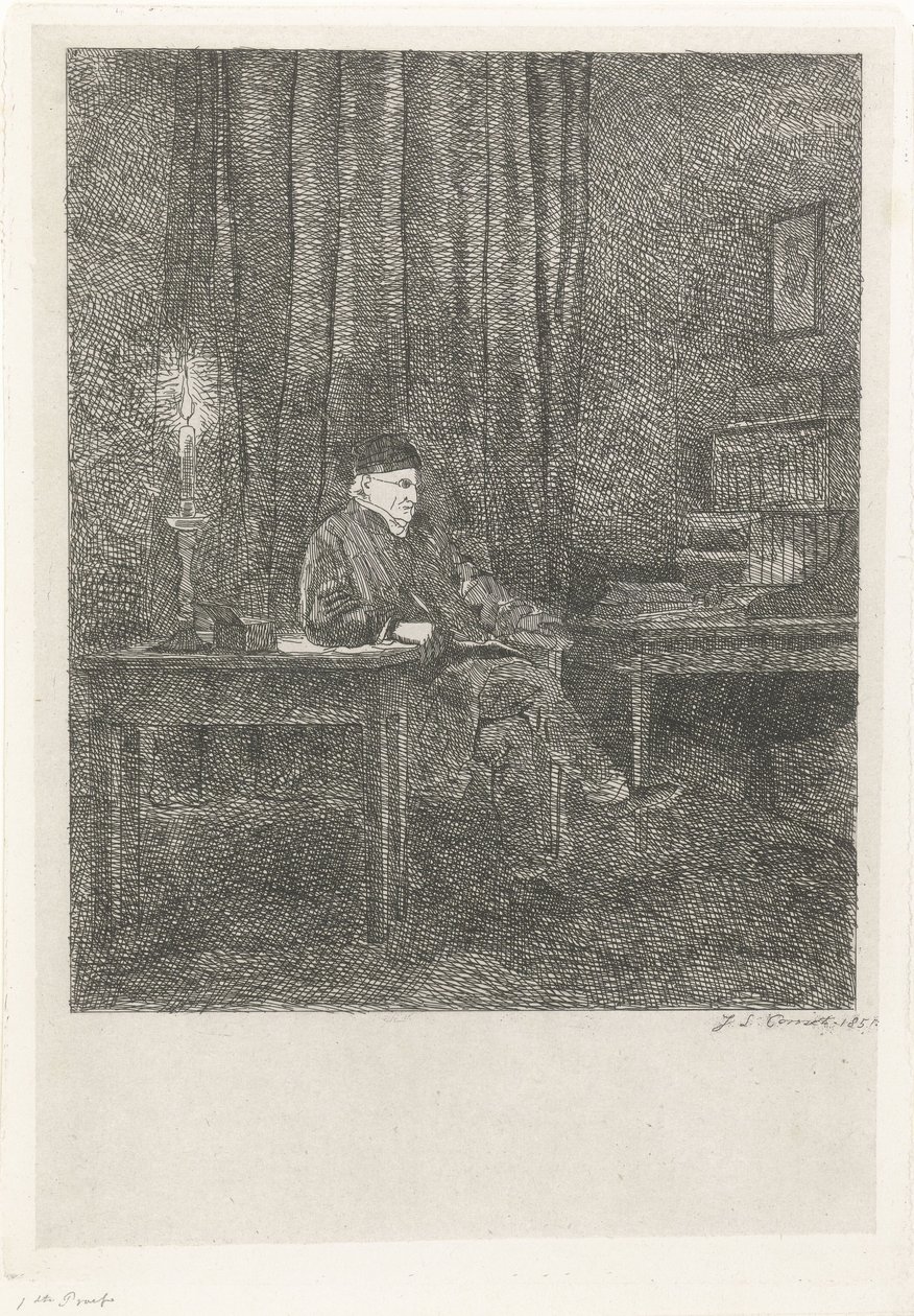 David Pièrre Giottino Humbert de Superville portréja alkotó: Jacobus Ludovicus Cornet