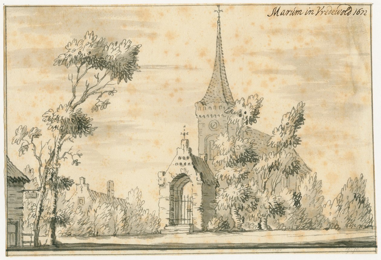 Marum temploma Vredewoldban 1672-ben alkotó: Jacobus Stellingwerff
