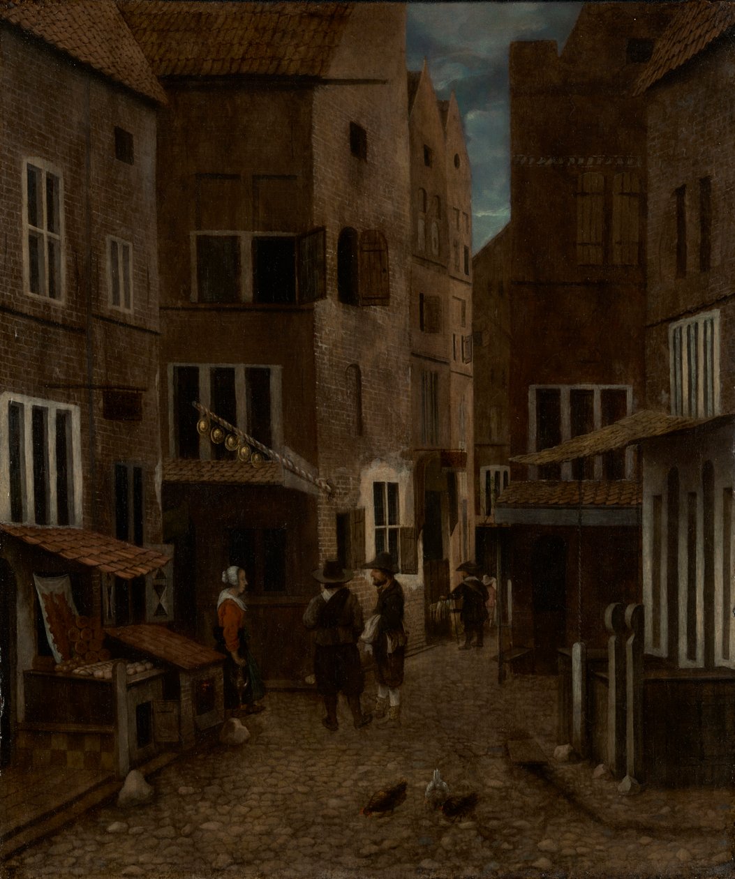 Utcai jelenet alkotó: Jacobus Vrel or Frel