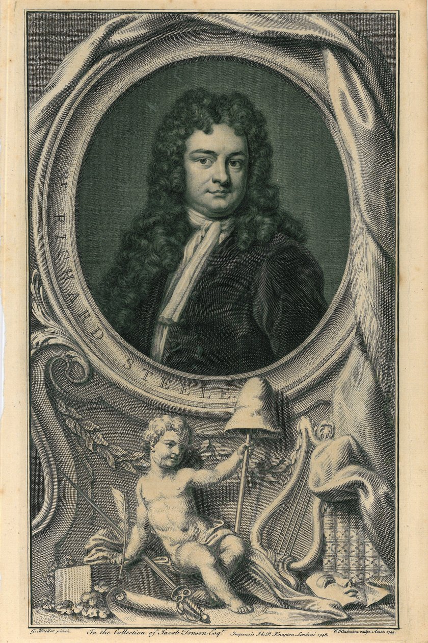 Sir Richard Steele alkotó: Jacobus Houbracken