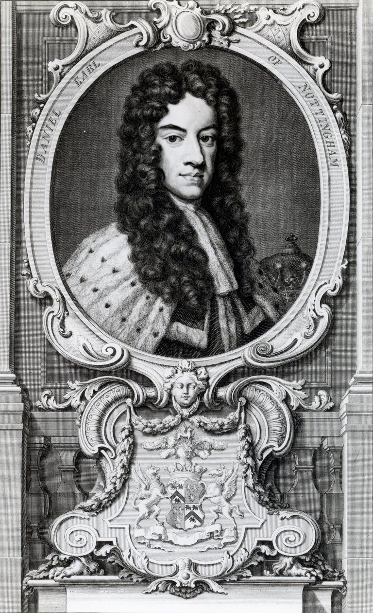 Daniel Finch, Nottingham 2. grófja és Winchilsea 7. grófja (1647-1730) alkotó: Jacobus Houbraken