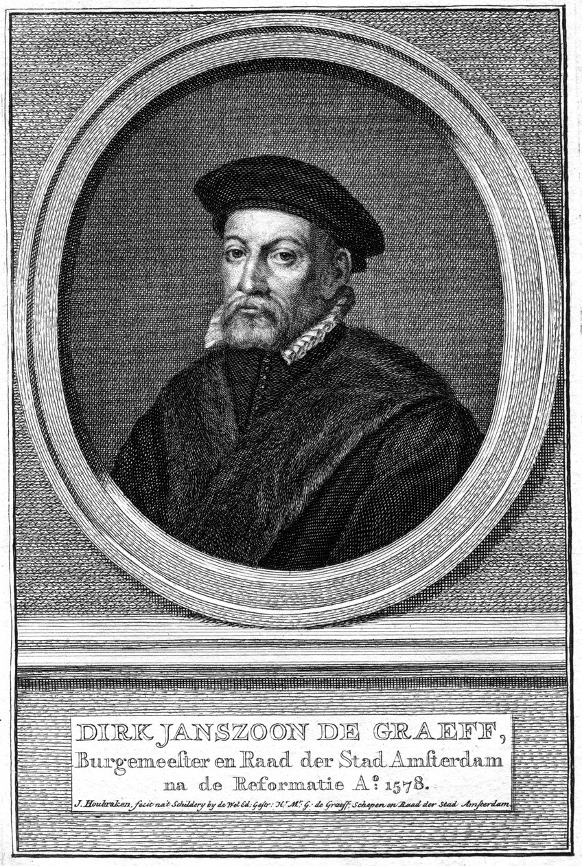 Dirk Janszoon de Graeff, 16. századi Amszterdam polgármestere, 18. század alkotó: Jacobus Houbraken