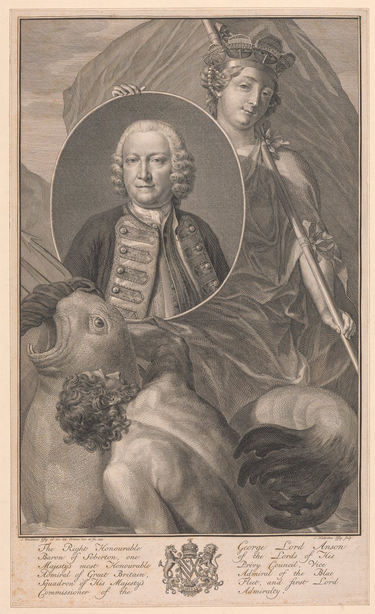 George Lord Anson alkotó: Jacobus Houbraken