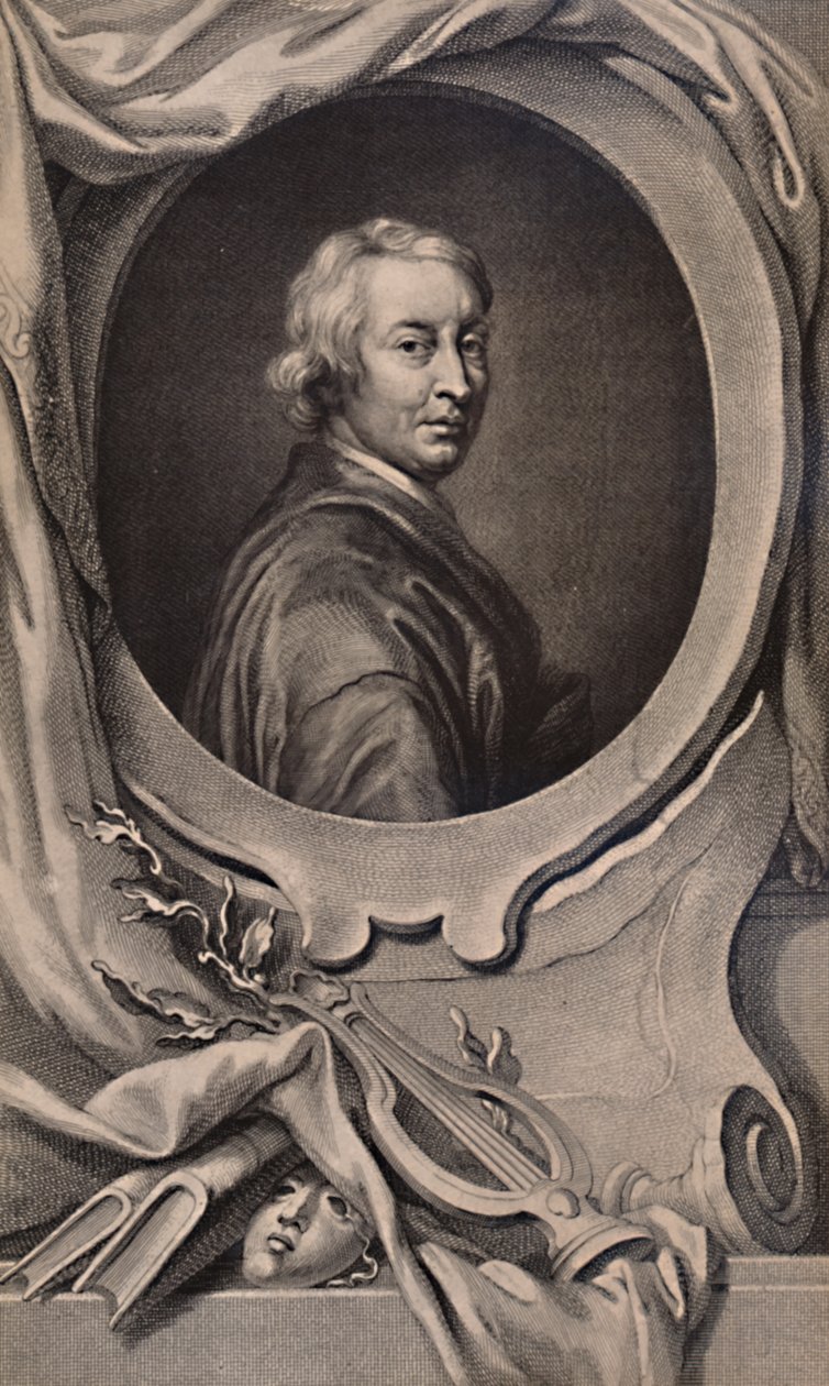 John Dryden angol költő és drámaíró, 1743, 1894 alkotó: Jacobus Houbraken