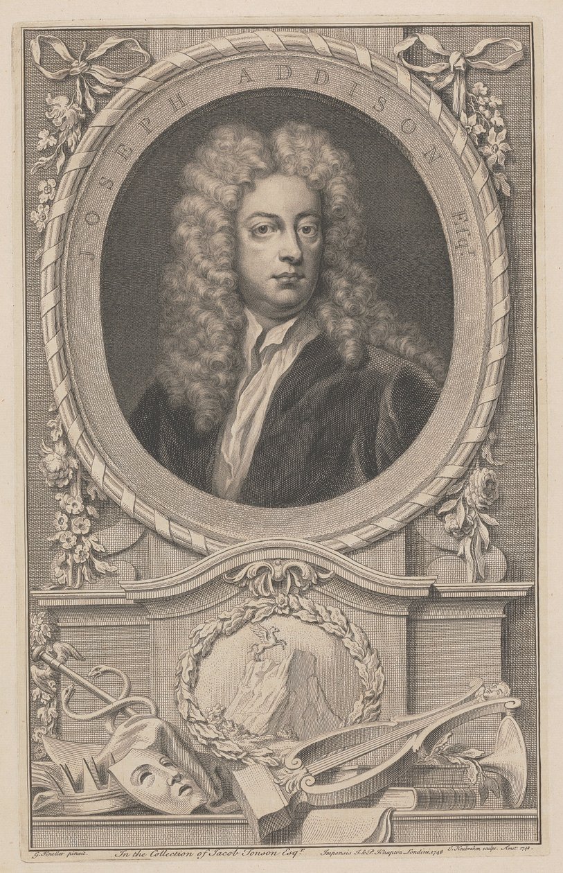 Joseph Addison, esquire alkotó: Jacobus Houbraken