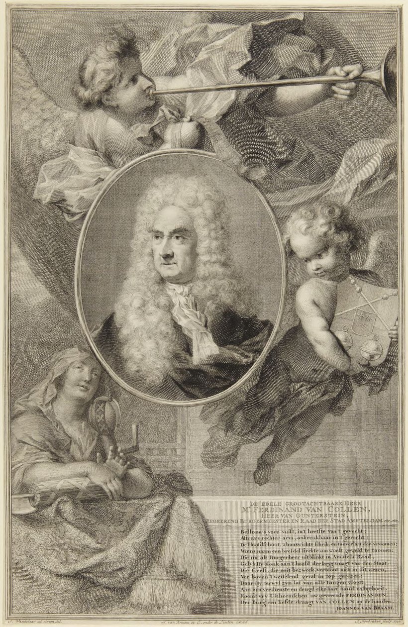 Ferdinand van Collen úr alkotó: Jacobus Houbraken