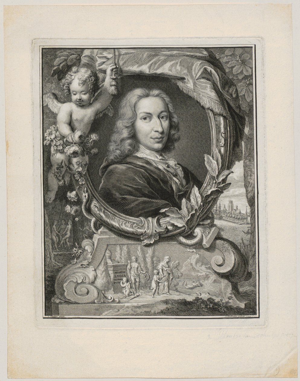 Pieter Rabus portréja alkotó: Jacobus Houbraken