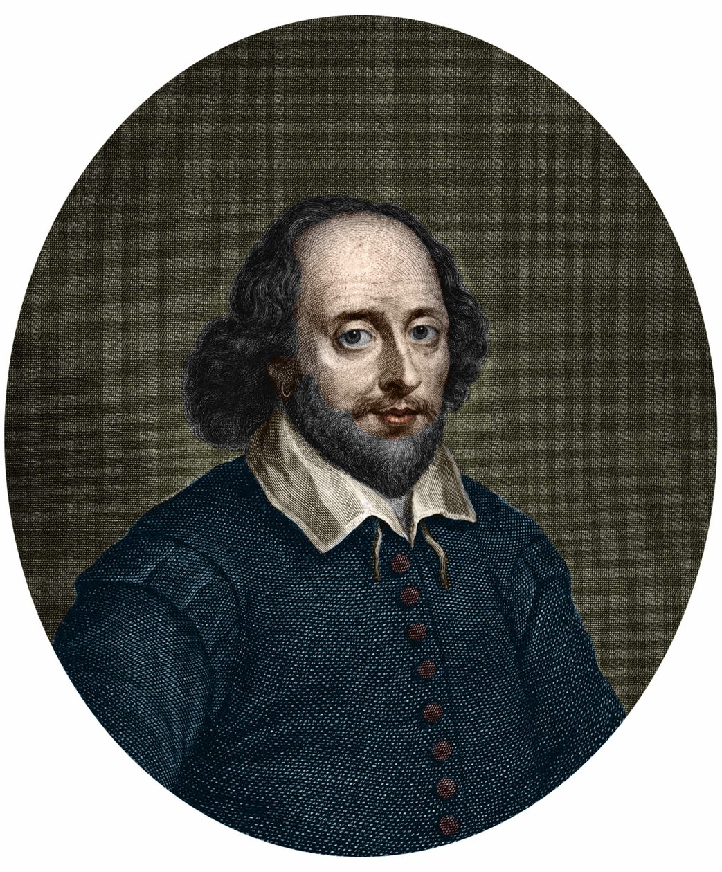 William Shakespeare (1564-1616) angol író portréja. Jacobus Houbraken metszete 1747. alkotó: Jacobus Houbraken