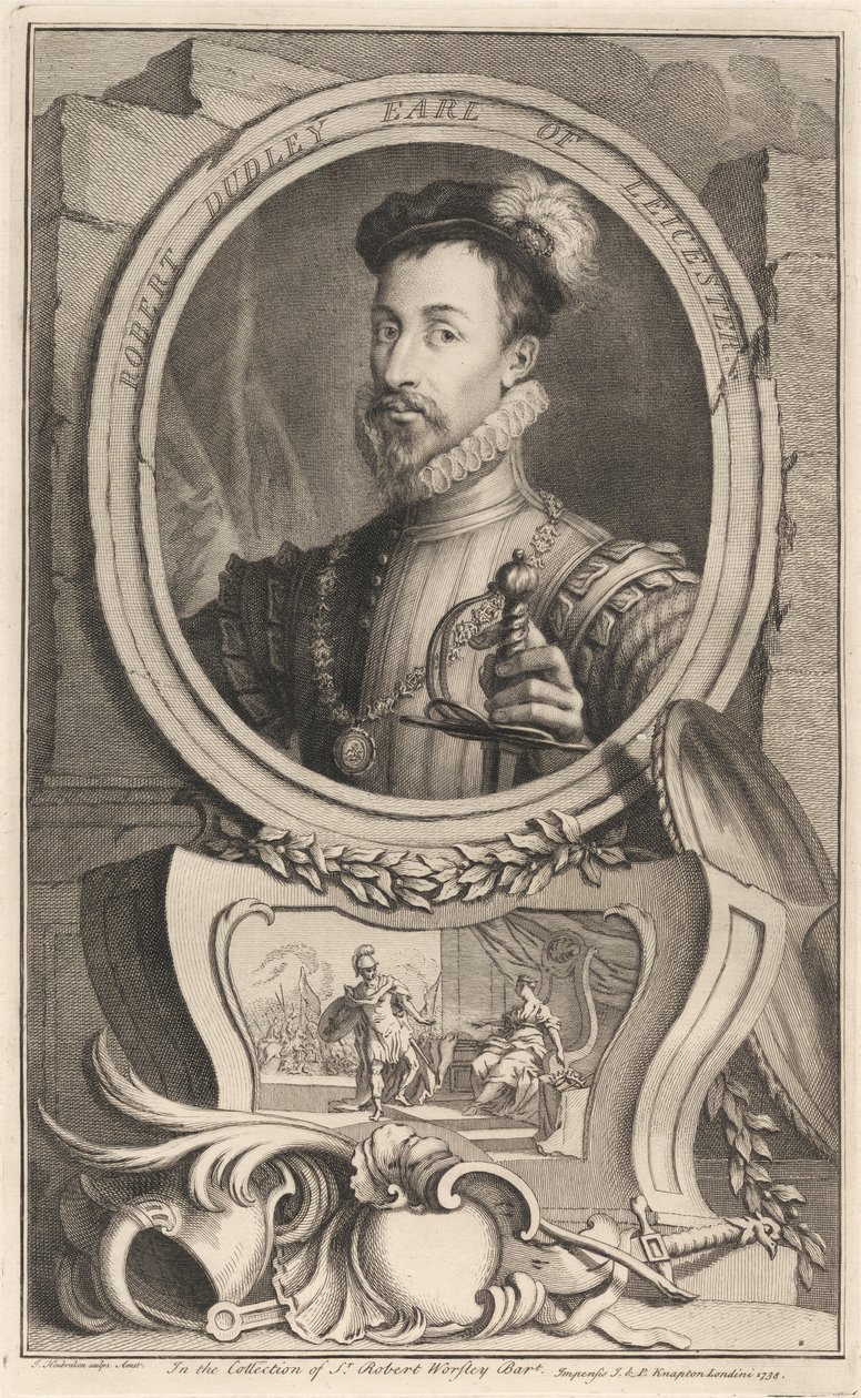 Robert Dudley, Leicester grófja alkotó: Jacobus Houbraken