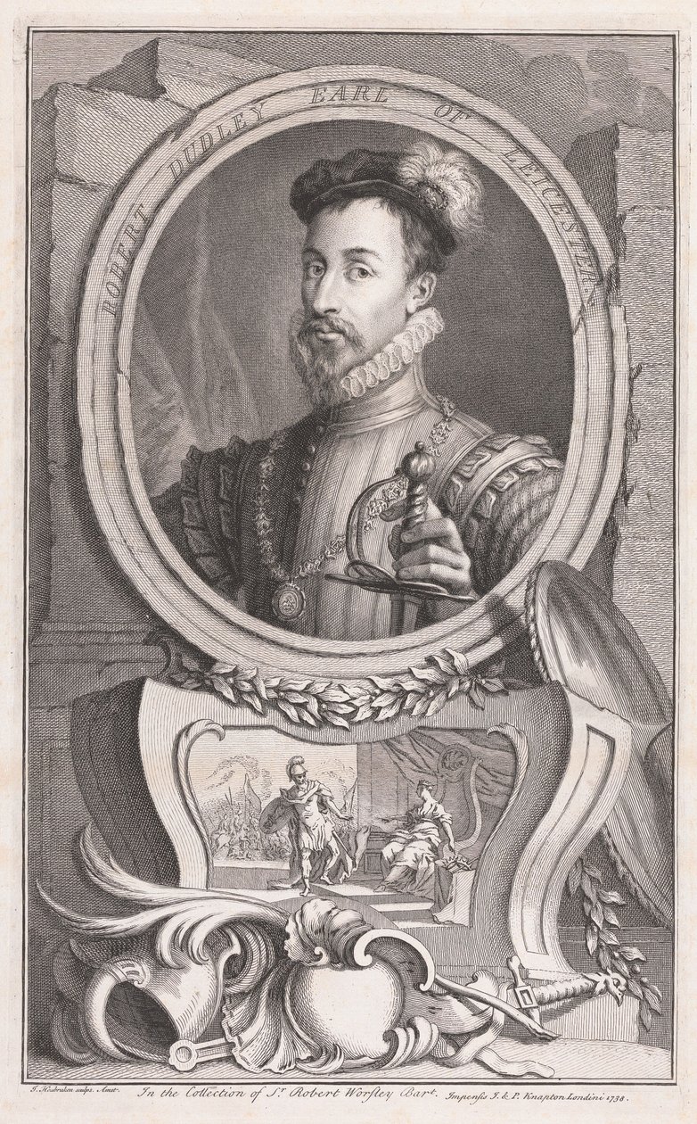 Robert Dudley, Leicester grófja alkotó: Jacobus Houbraken