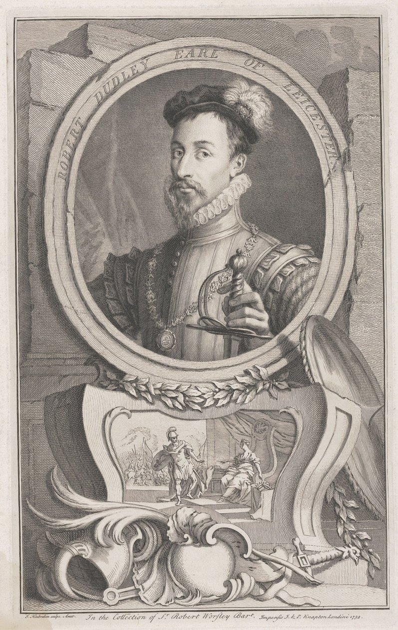 Robert Dudley, Leicester grófja alkotó: Jacobus Houbraken