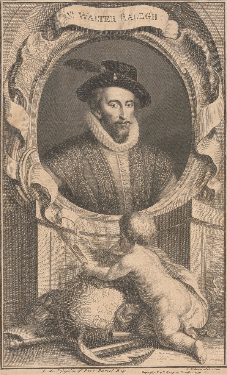 Sir Walter Ralegh alkotó: Jacobus Houbraken