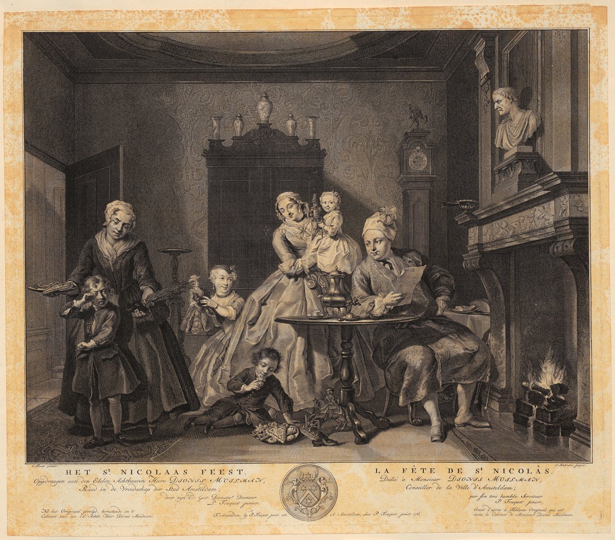 Szent Miklós ünnepe alkotó: Jacobus Houbraken