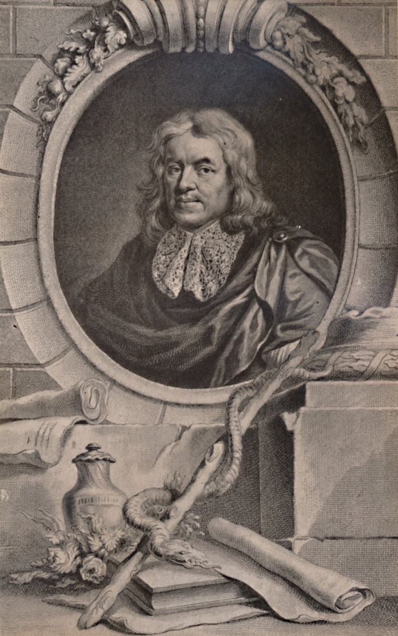 Thomas Sydenham angol orvos, 1747 1894 alkotó: Jacobus Houbraken