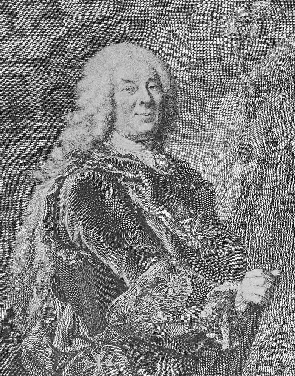 Wilhelm VIII, Hesse-Kassel földgrófja, 1755 alkotó: Jacobus Houbraken