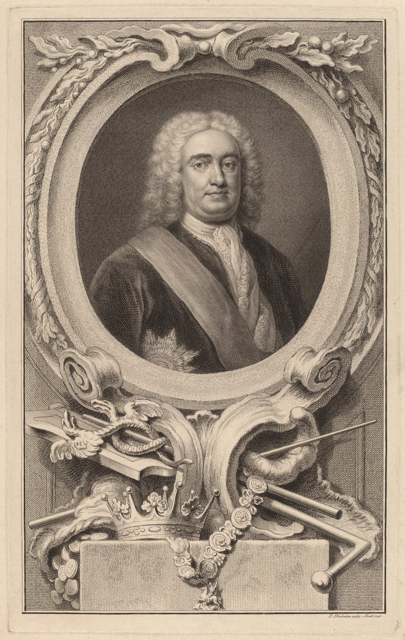 Robert Walpole, Orford 1. grófja alkotó: Jacobus Houbraken after Arthur Pond