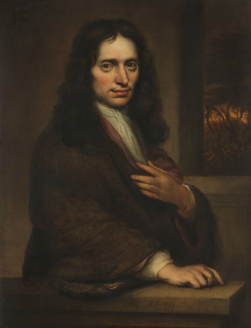 Egy férfi portréja alkotó: Jacobus Levecq