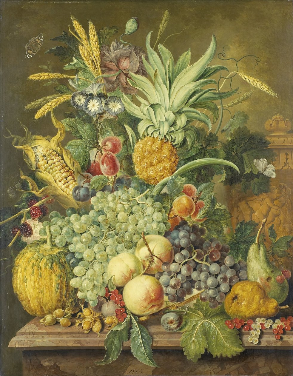 Csendélet gyümölccsel alkotó: Jacobus Linthorst