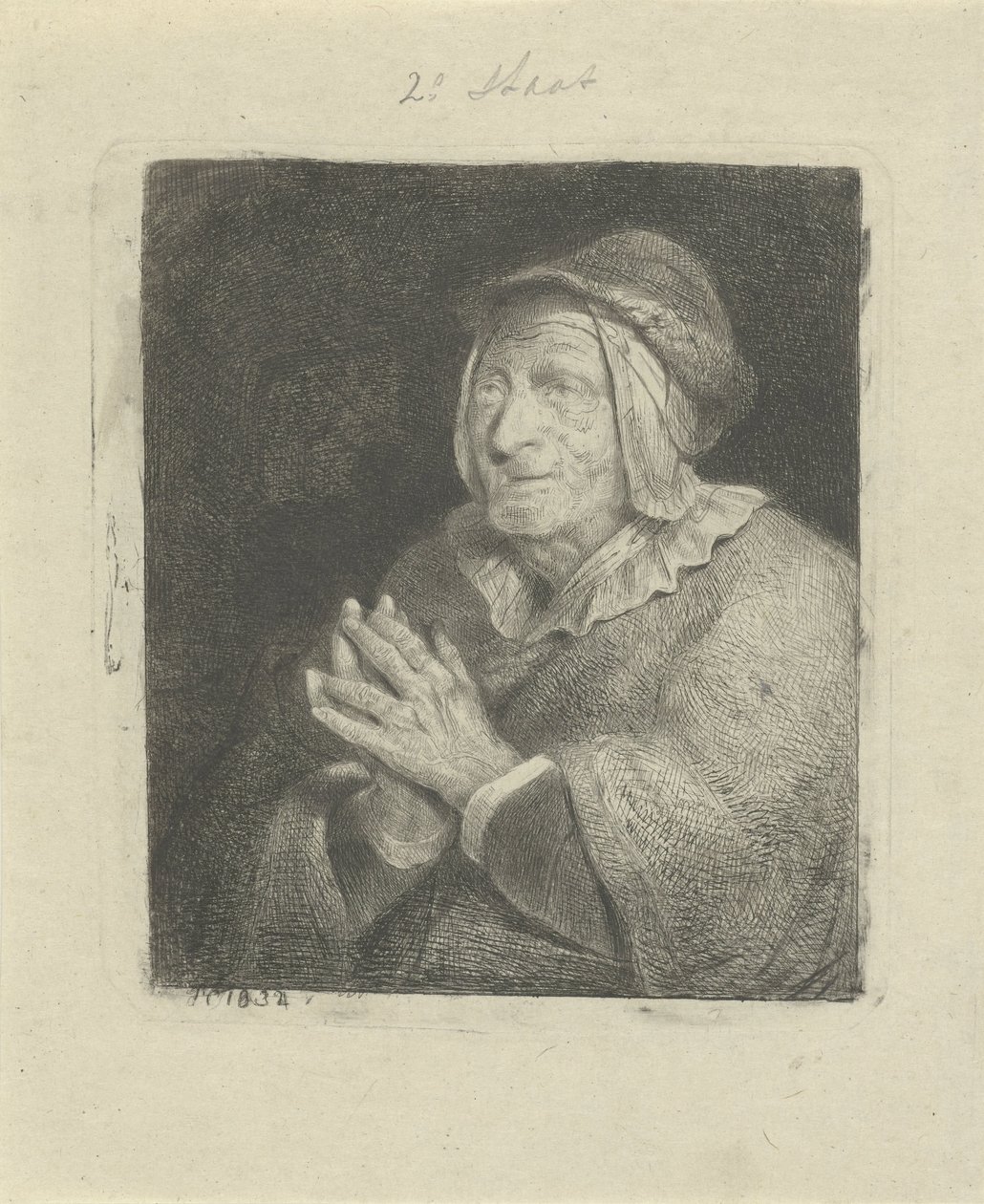 Idős nő alkotó: Jacobus Ludovicus Cornet