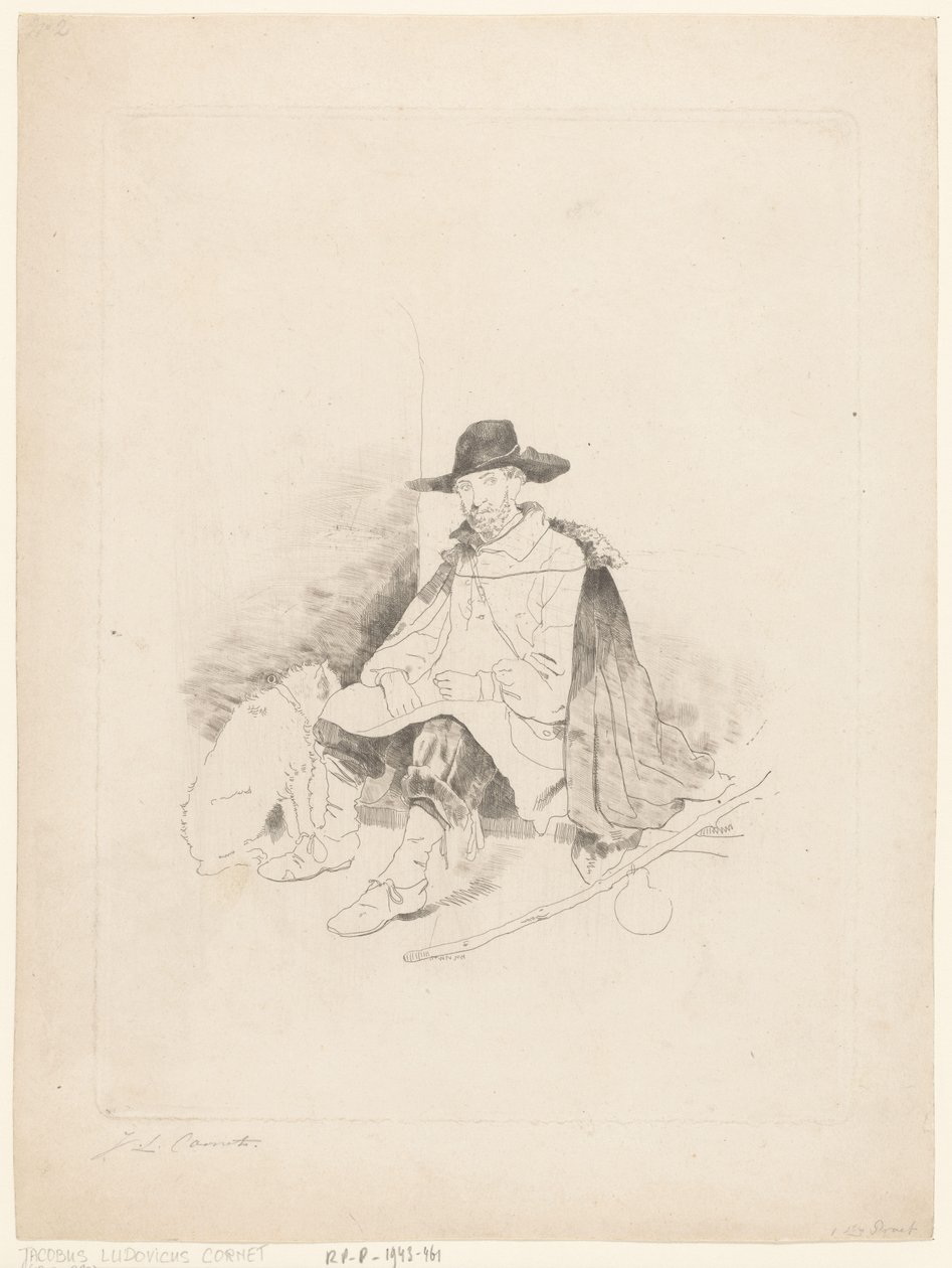 Pihenő utazó alkotó: Jacobus Ludovicus Cornet