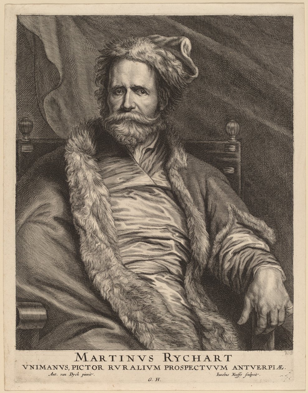 Martin Rijckaert alkotó: Jacobus Neeffs, after Sir Anthony van Dyck