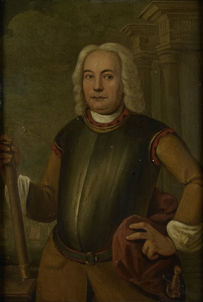 Johannes Thedens, a Holland Kelet-Indiai Társaság főkormányzójának portréja alkotó: Jacobus Oliphant