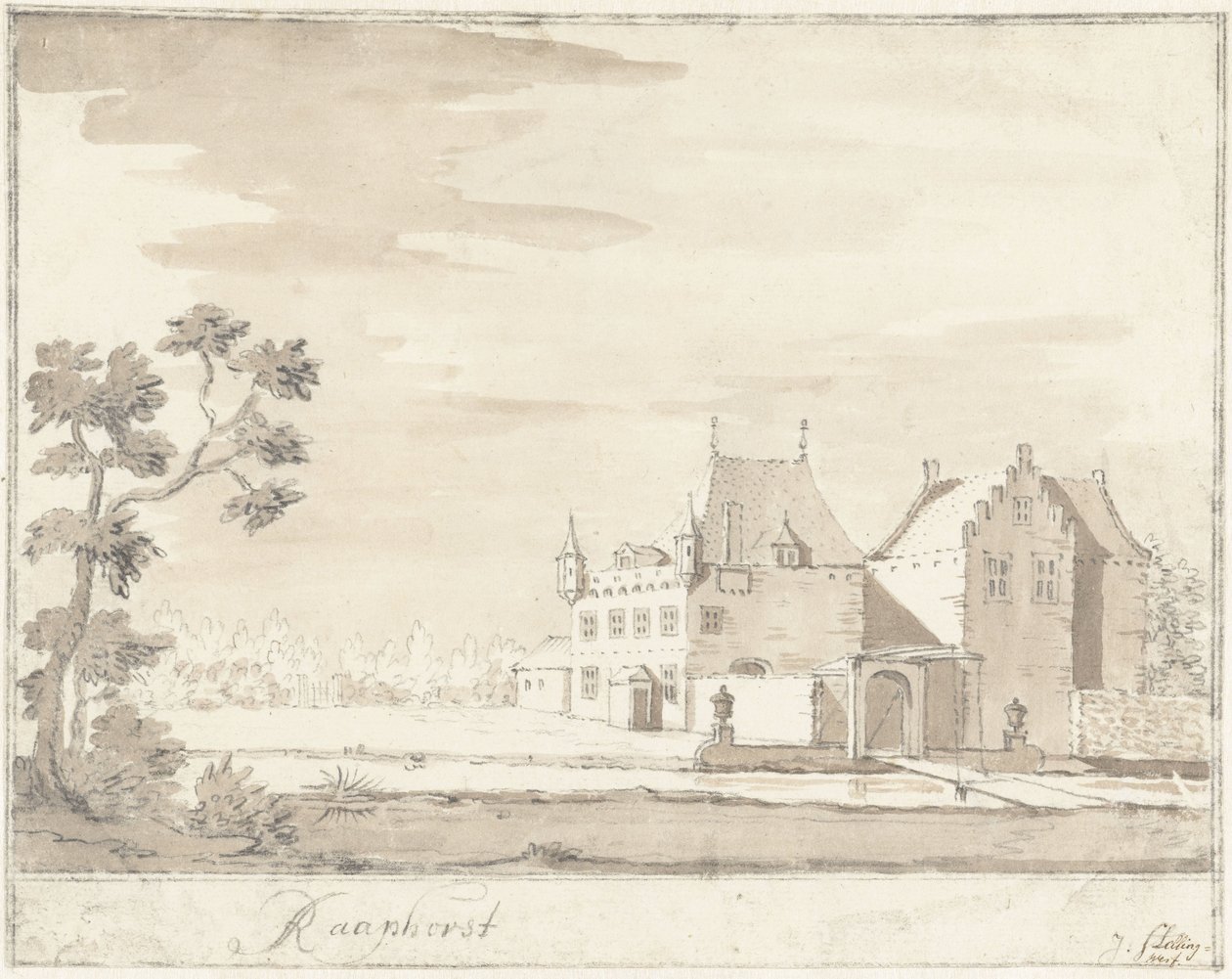 Raaphorst kastély Wassenaar közelében Raaphorst (cím az objektumon) alkotó: Jacobus Stellingwerff