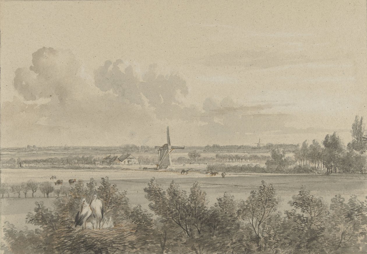 Táj Maarssen közelében alkotó: Jacobus Theodorus Abels