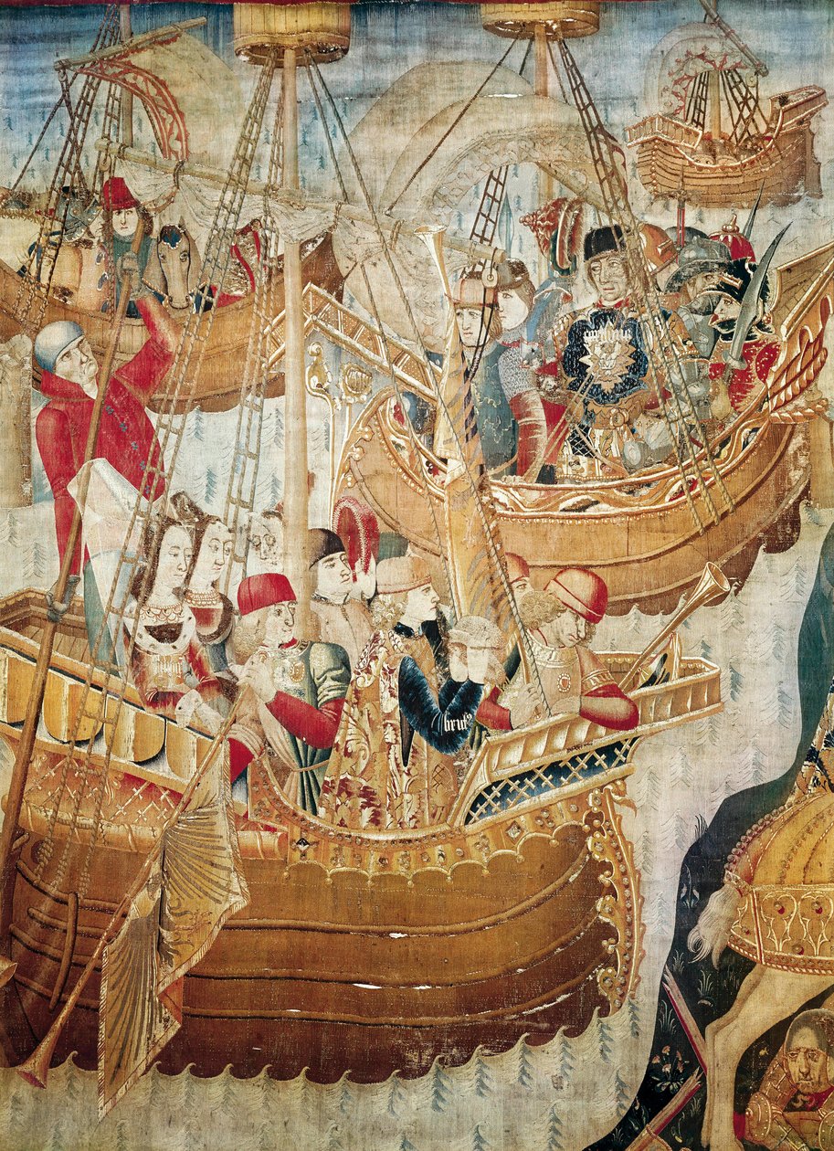 Böngészők. A Katalóniai Iskola kárpitja alkotó: Jacomart (c.1413 61) Baco
