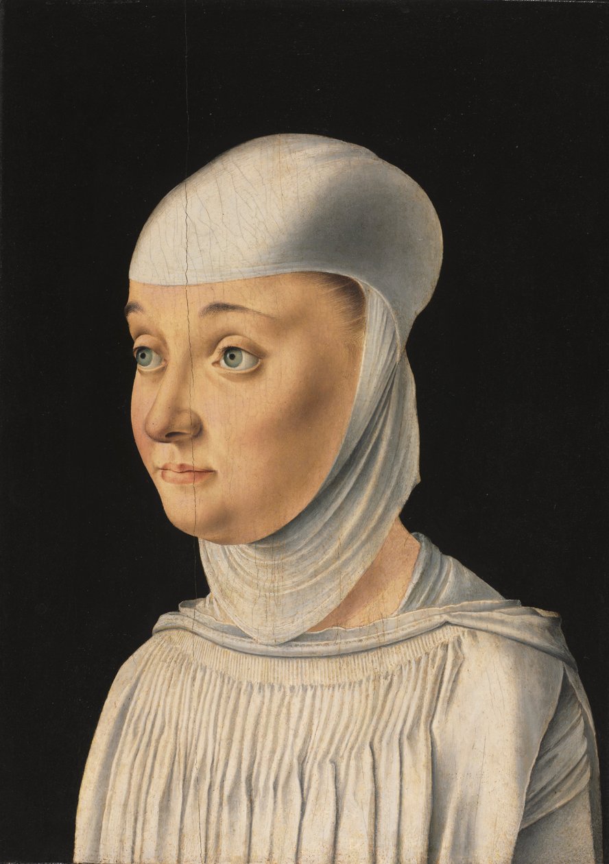 Női portré, valószínűleg San Secondo novícia, 1490 körül (olaj, fa) alkotó: Jacometto (attr. to) Veneziano