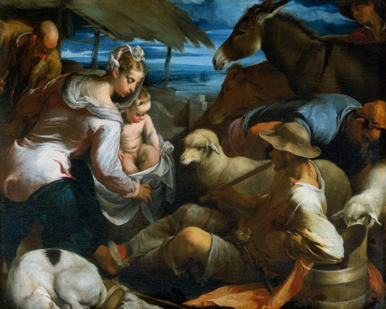 A Pásztorok imádata alkotó: Jacopo Bassano
