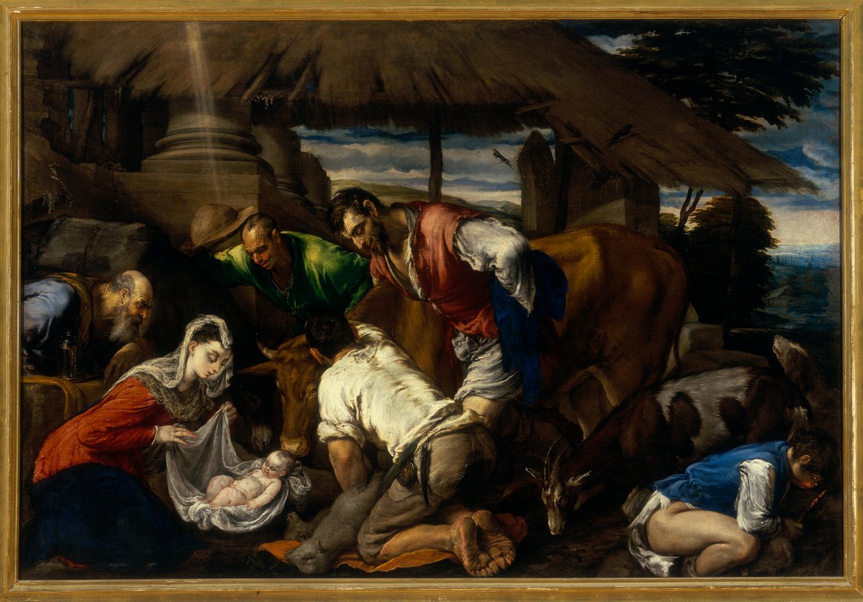 Pásztorok imádása, 1562 körül alkotó: Jacopo Bassano