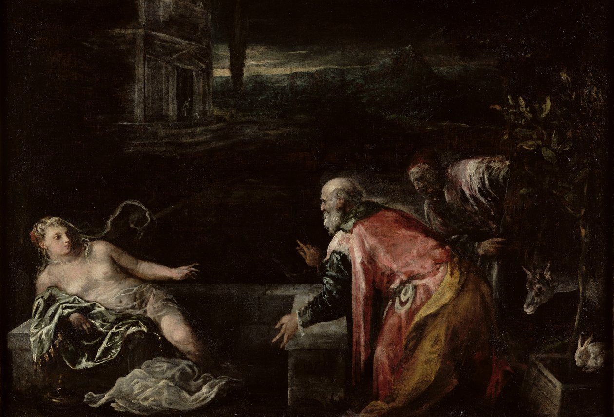 Susanna és az öregek, 1585 alkotó: Jacopo Bassano