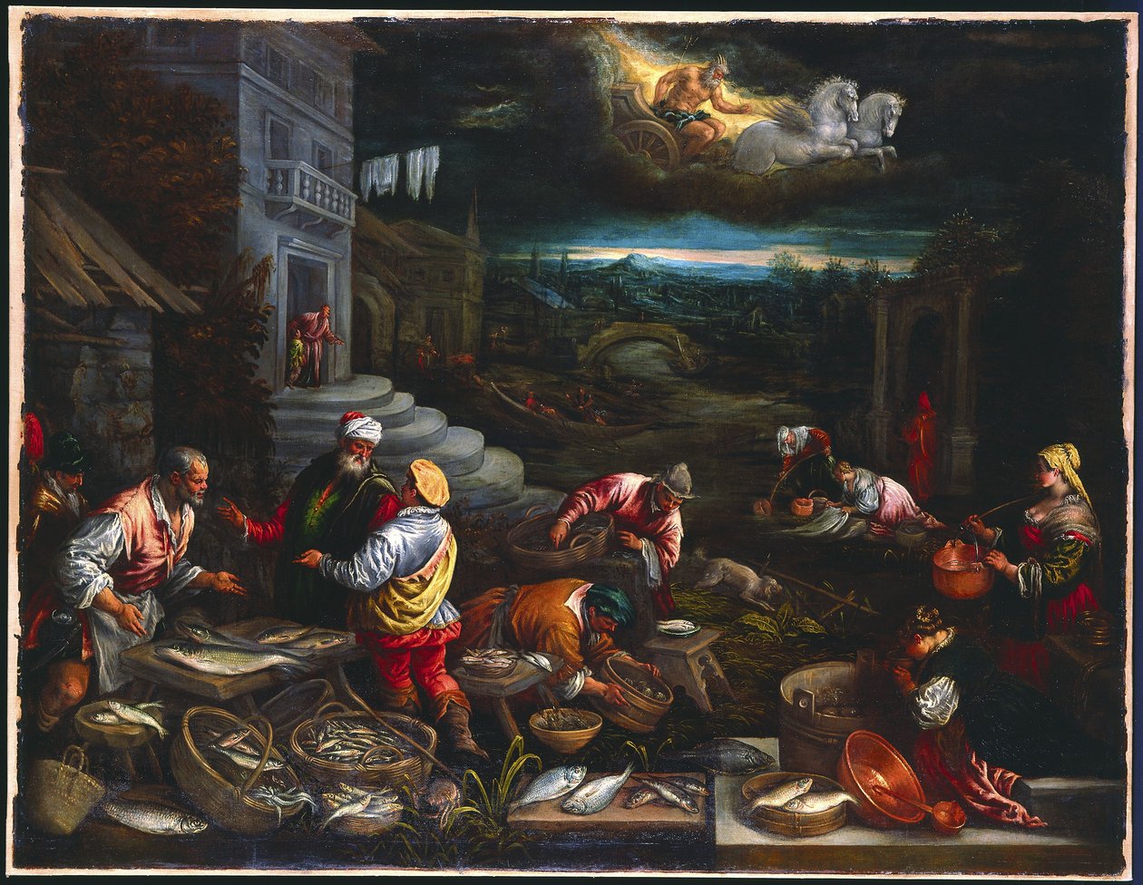 A víz eleme, 1576-77 körül alkotó: Jacopo Bassano