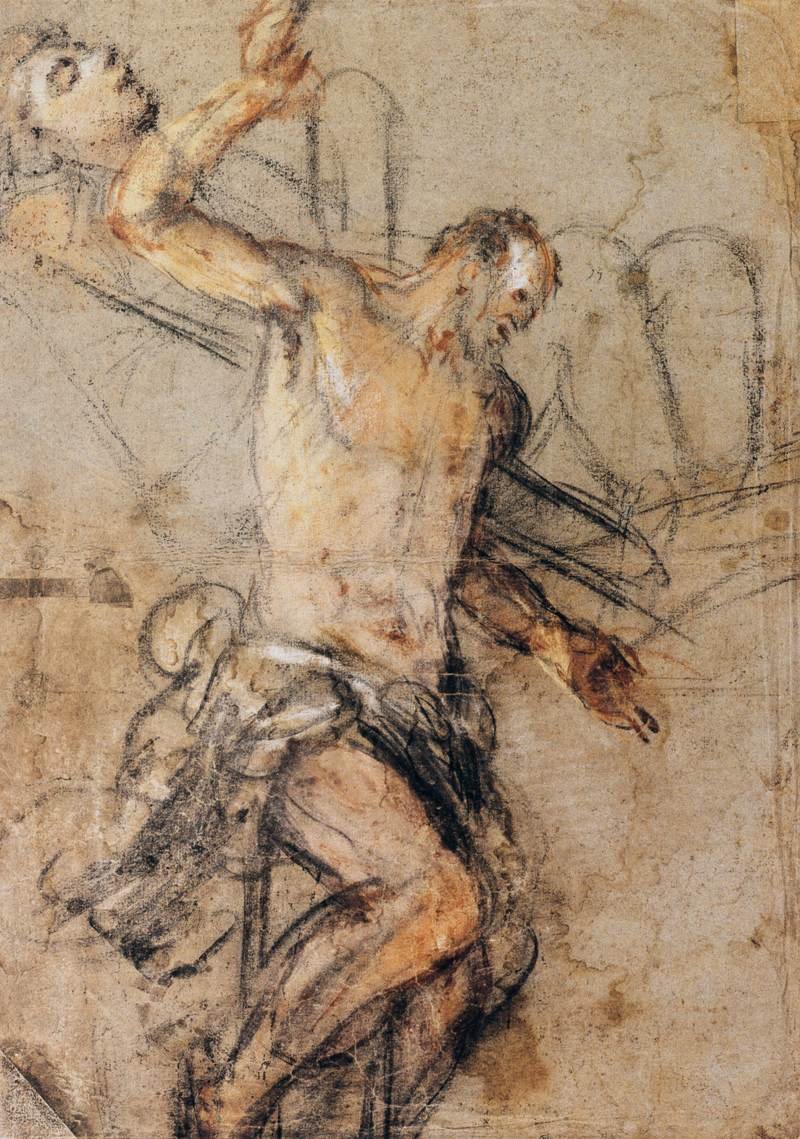 A jó tolvaj a kereszten alkotó: Jacopo Bassano