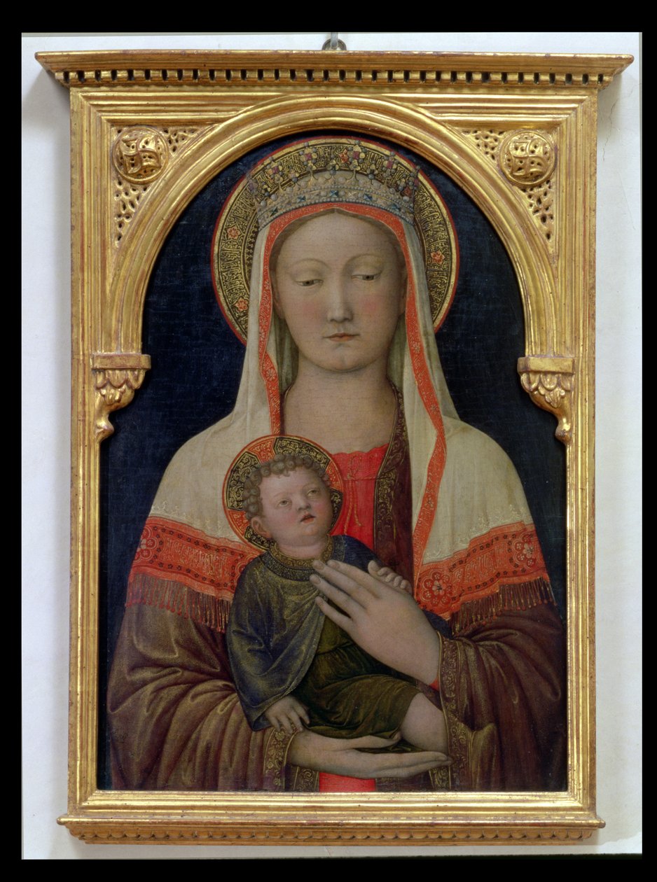 Madonna és gyermek (tempera a panelen) alkotó: Jacopo Bellini