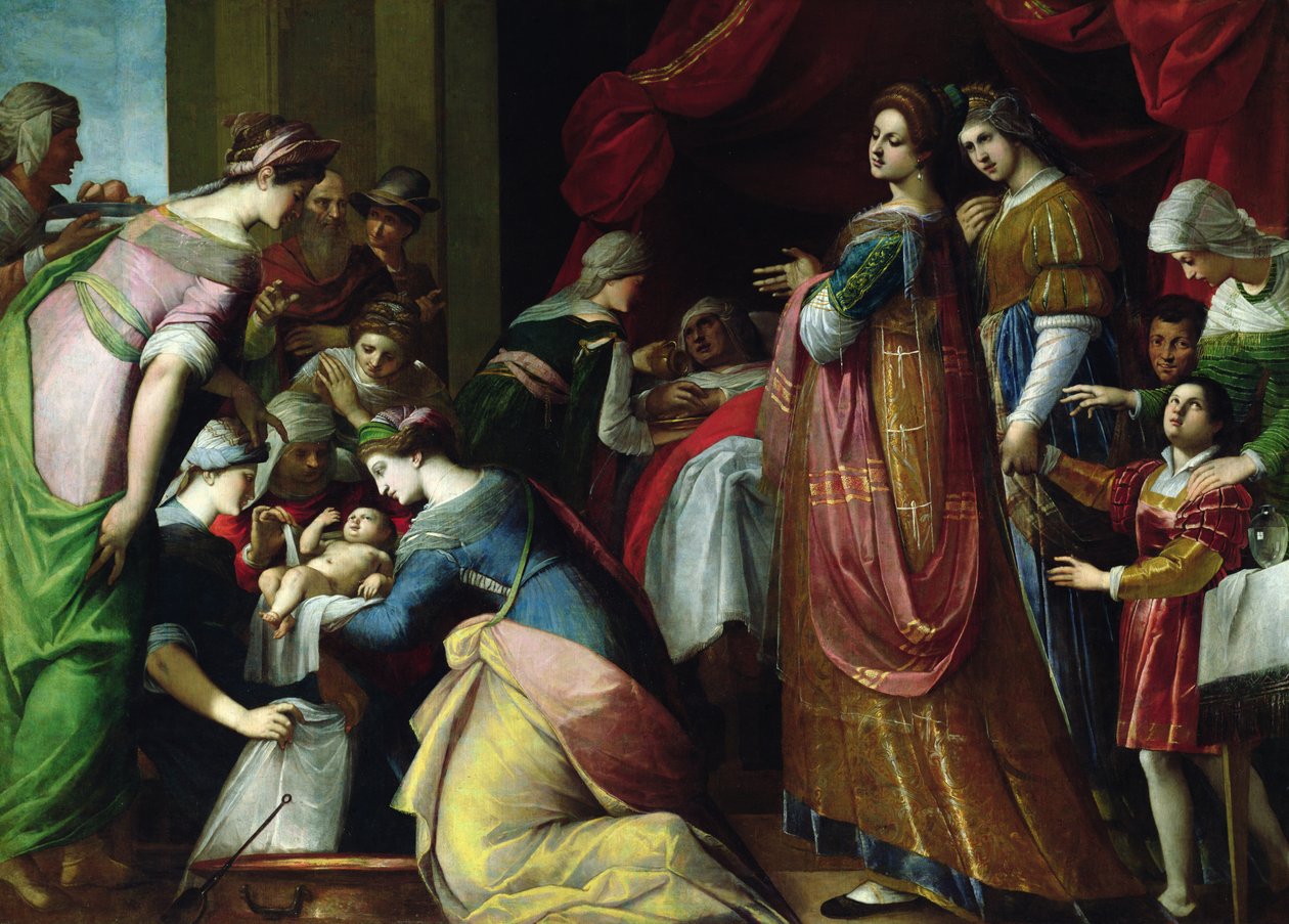 A Szűz születése alkotó: Jacopo Ligozzi