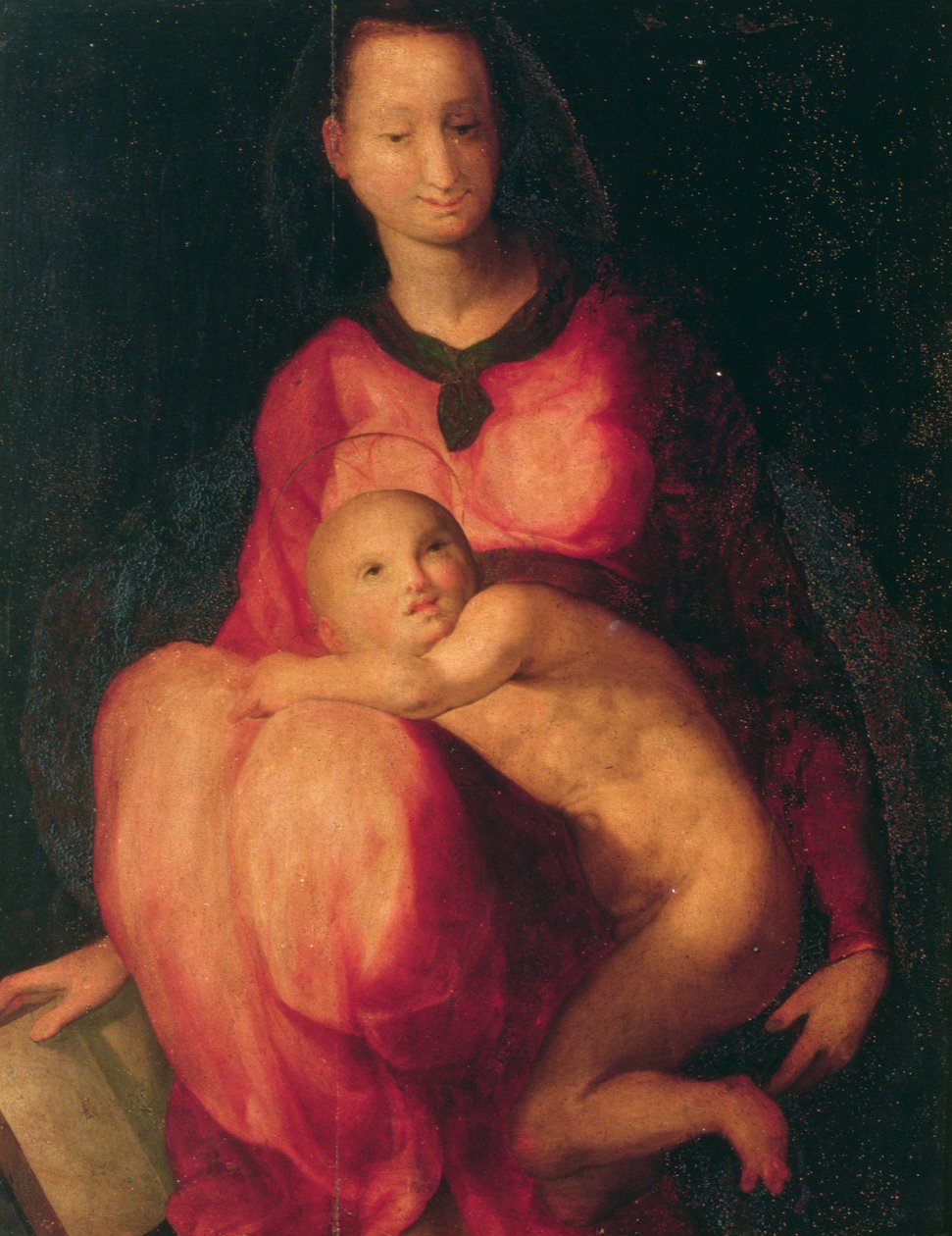 Madonna és gyermeke (panel) alkotó: Jacopo Pontormo