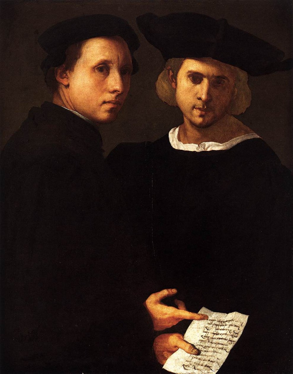 Két barát portréja alkotó: Jacopo Pontormo