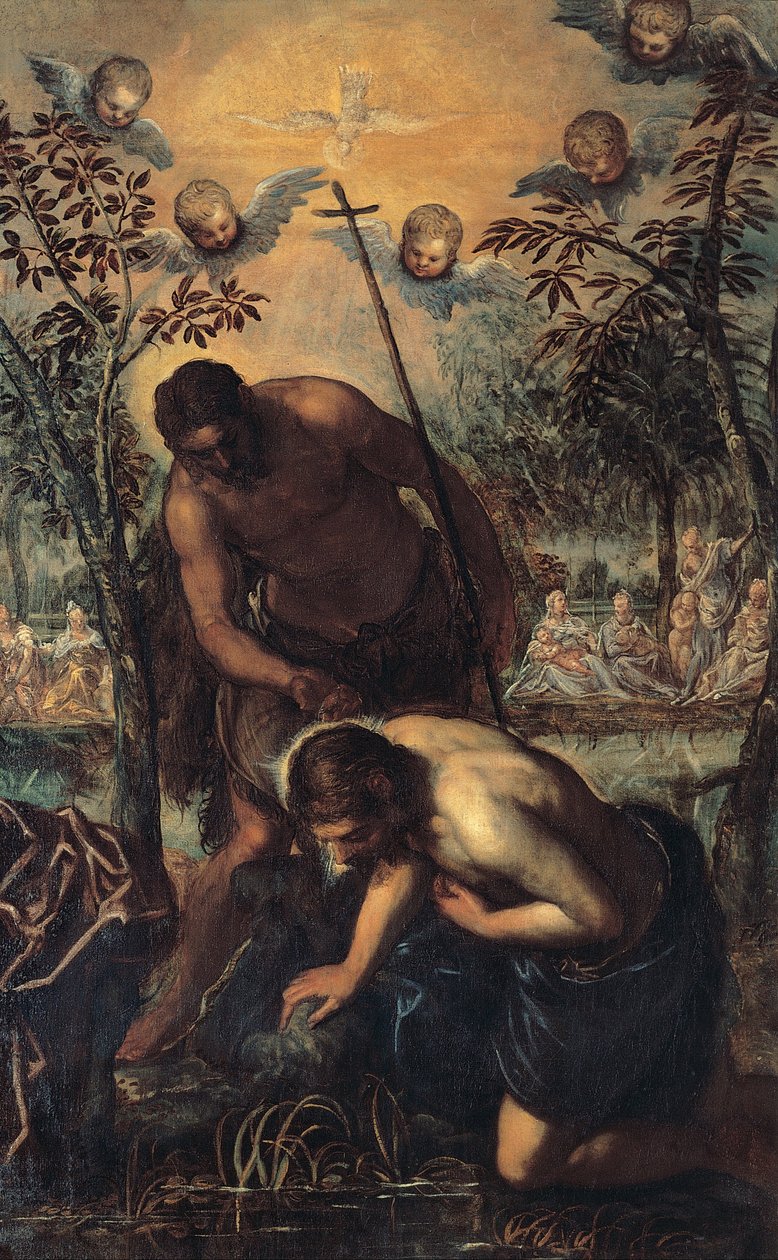 Krisztus keresztsége alkotó: Jacopo Robusti Tintoretto