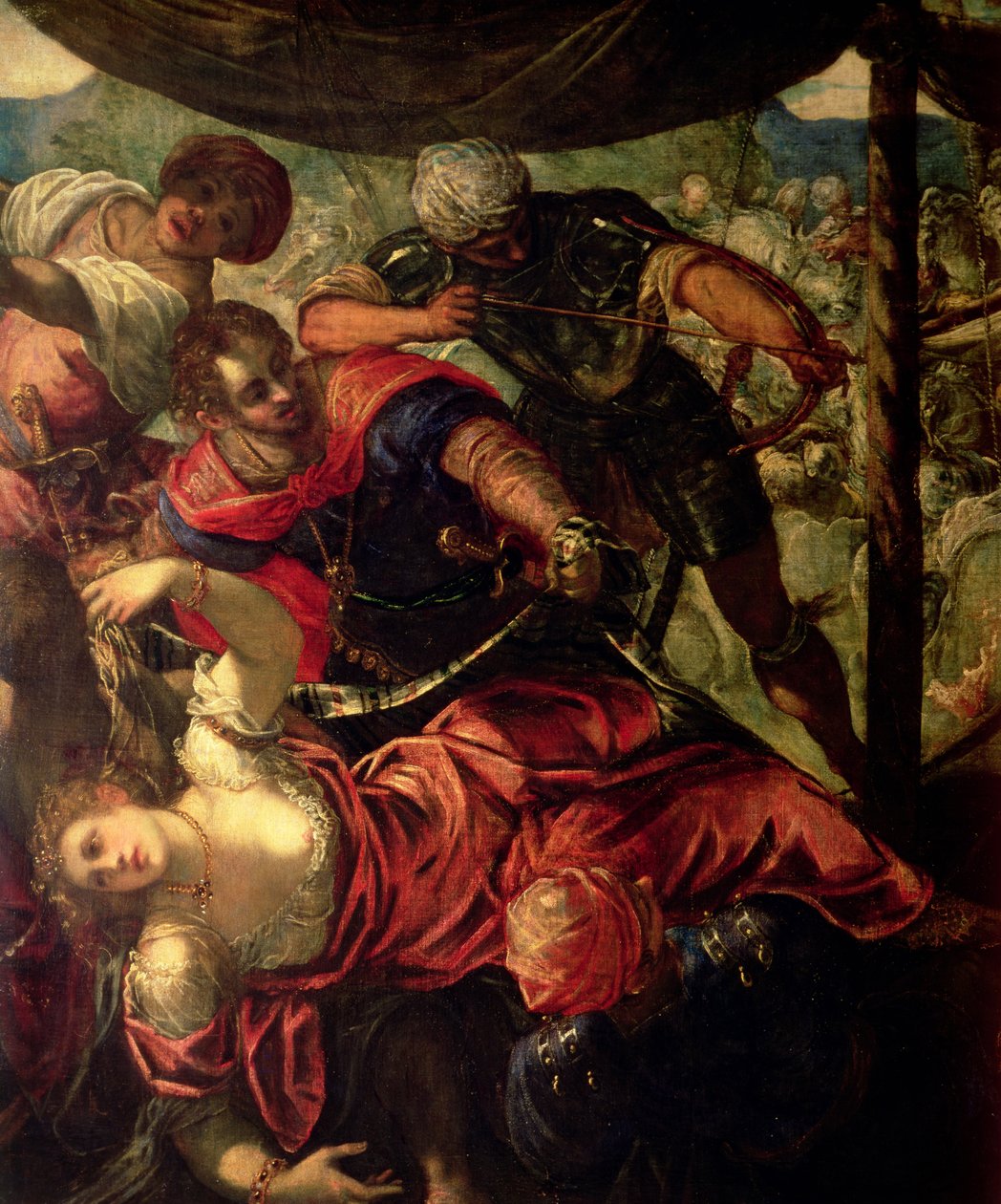 Csata törökök és keresztények között, 158889 körül (38671 részlet) alkotó: Jacopo Robusti Tintoretto
