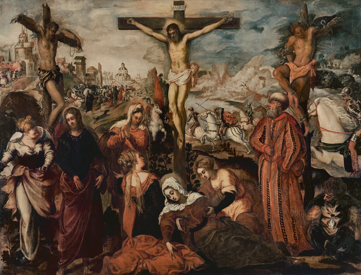 Keresztre feszítés alkotó: Jacopo Robusti Tintoretto