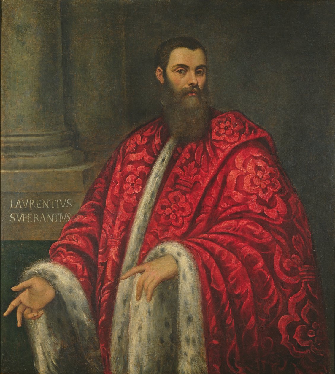 Jobbra néző úriember, 1553 körül alkotó: Jacopo Robusti Tintoretto