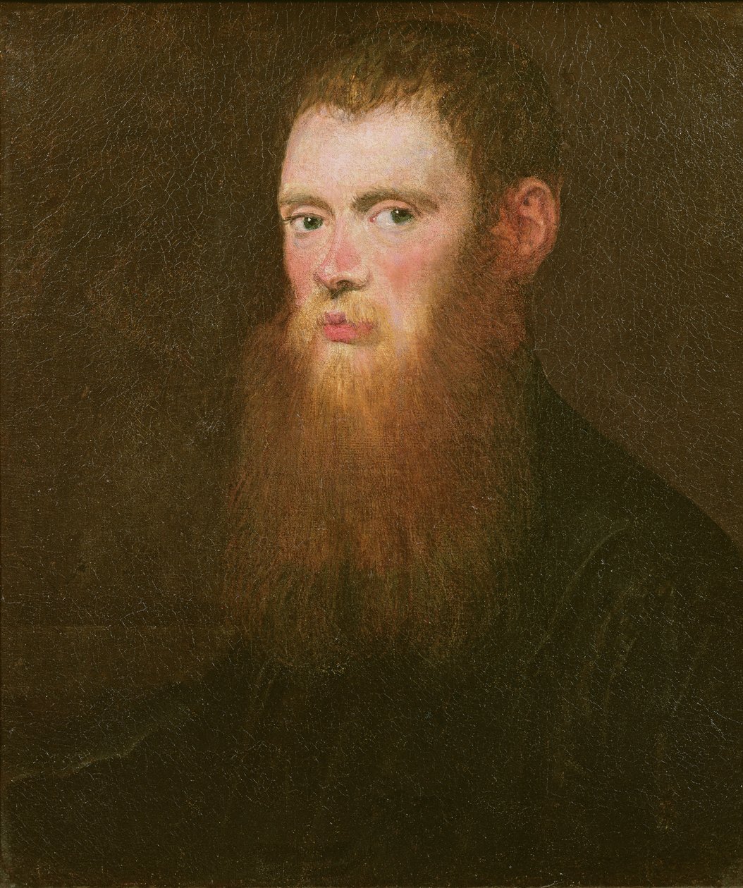 Egy szakállas férfi portréja, akiről azt gondolják, hogy Lorenzo Soranzo alkotó: Jacopo Robusti Tintoretto