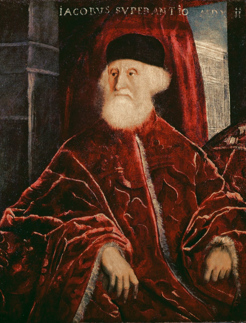 Jacopo Soranzo prokurátor (1466-1551) portréja 1550 alkotó: Jacopo Robusti Tintoretto