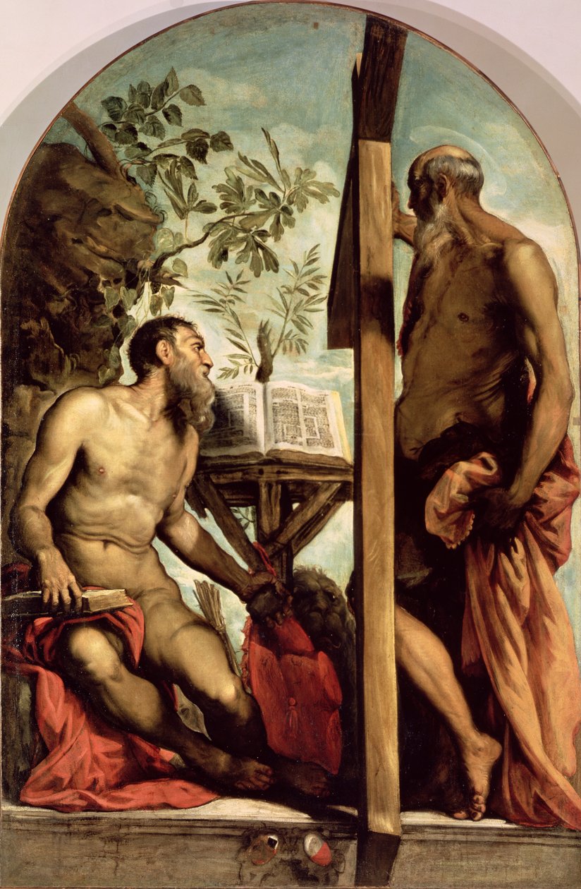 Szent András és Szent Jeromos alkotó: Jacopo Robusti Tintoretto