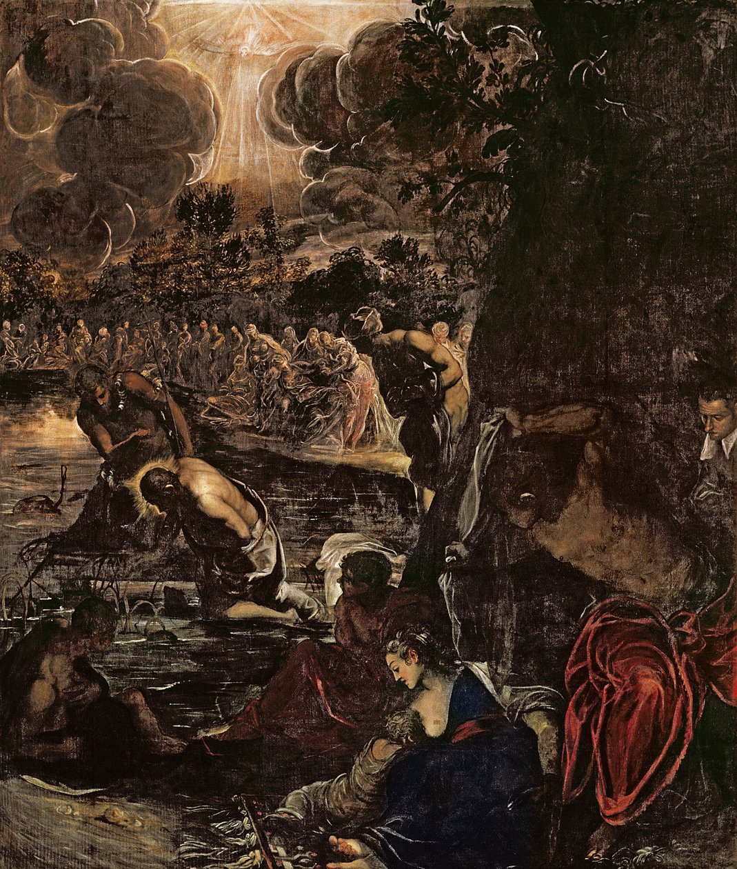 Krisztus keresztsége alkotó: Jacopo Robusti Tintoretto