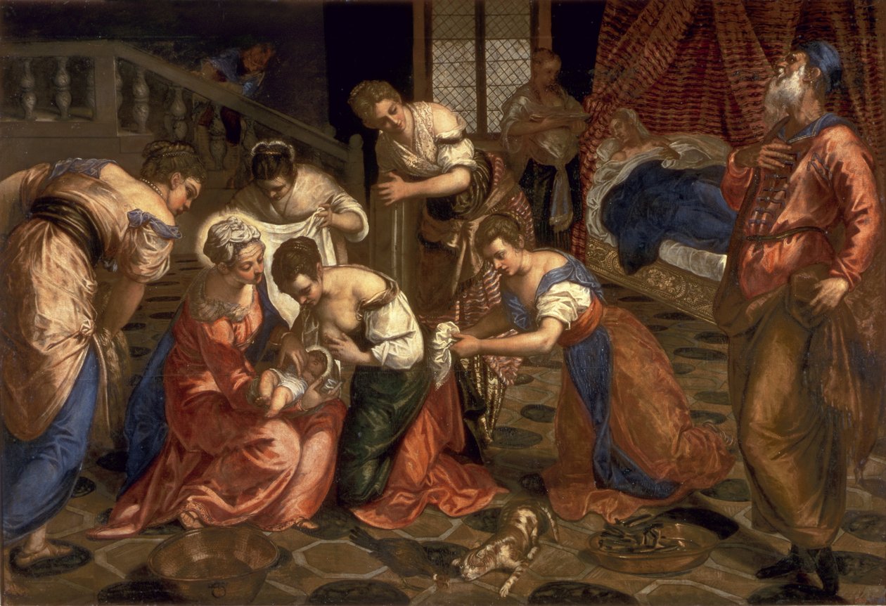 Keresztelő Szent János születése, 1550-59 alkotó: Jacopo Robusti Tintoretto