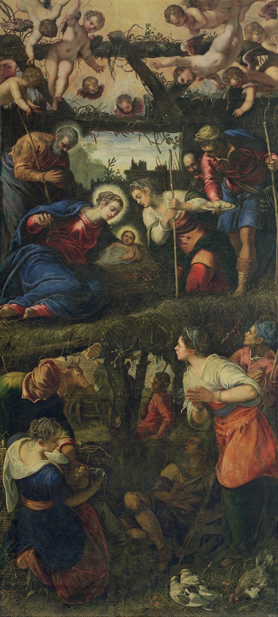 A születés és az imádás alkotó: Jacopo Robusti Tintoretto