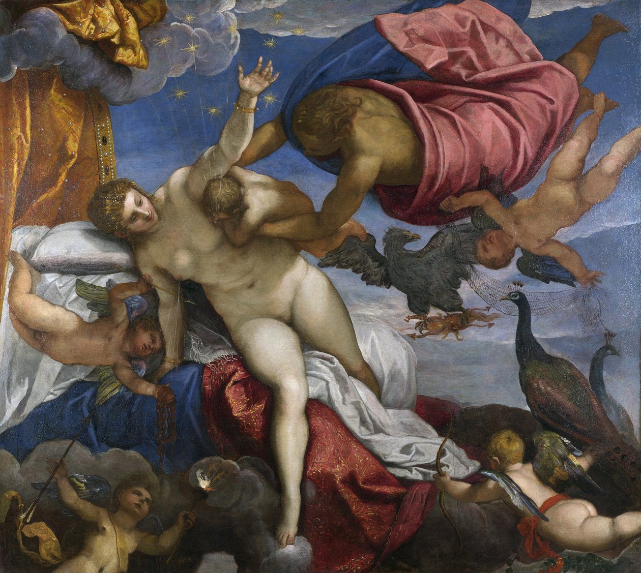 A Tejútrendszer eredete, 1575-80 körül alkotó: Jacopo Robusti Tintoretto